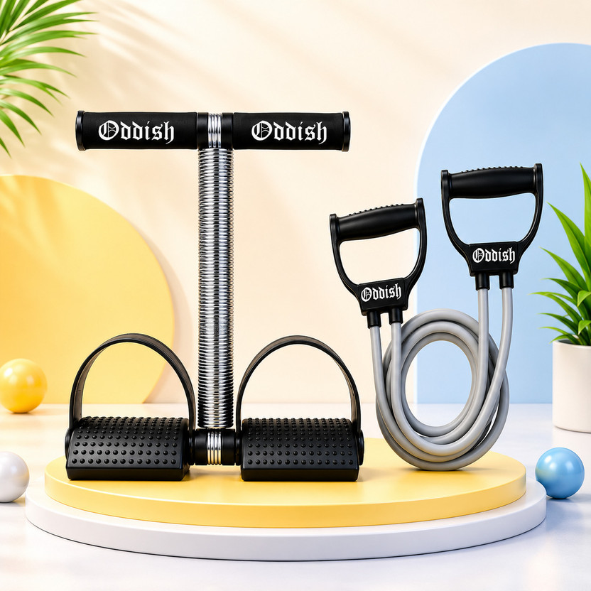 Oddish SINGLE SPRING Tummy Trimmer 12 inch with Resistance Toning Tube for Abdominal Fitness Accessory Kit Kit