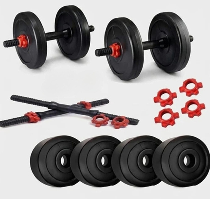 Rihaanfit Rihaanfit 10KG PVC WEIGHT SET WITH DM ROD 2.5X4 Fitness Accessory Kit Kit - Flipkart Deal
