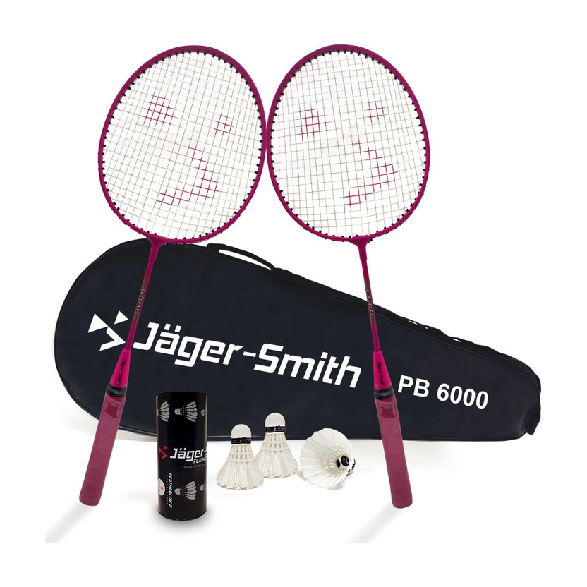 Jager-Smith PB-6000 Combo & Featherlite 2 Shuttle Kids Badminton Kit