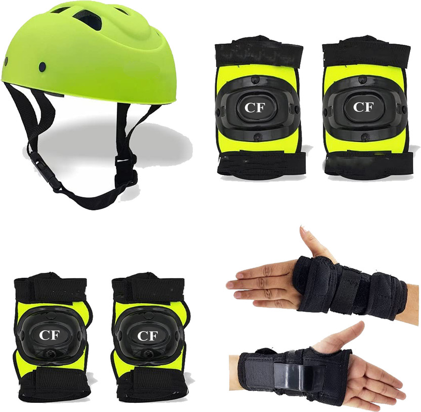 Apolestar Protective Set Skateboard (Medium) Skating Scooter Age 7 to 10 Year Skating Kit