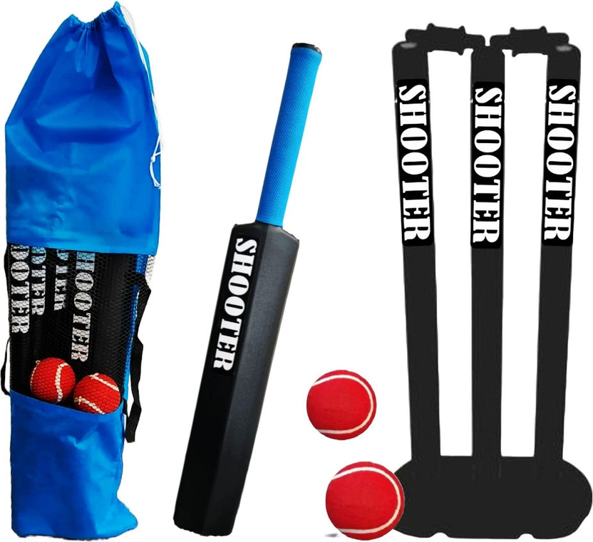 fizo SHOOTER Hard Plastic Cricket Combo Pack For 5-8 Years Kids Cricket Kit