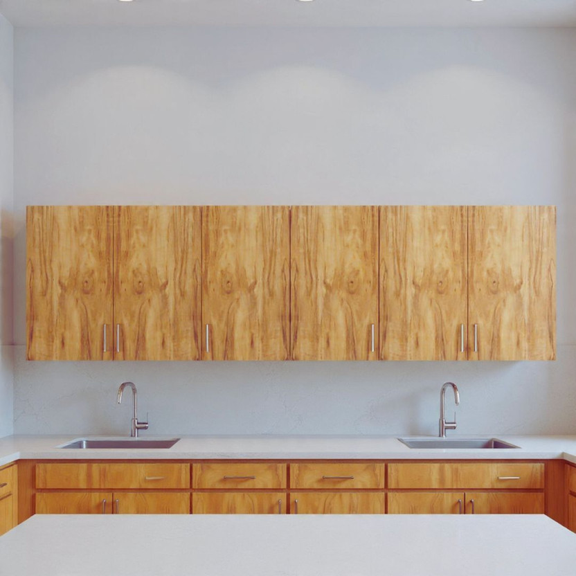 SPECIALITY PANELS 6 Doors Modular Multipurpose wall cabinet with Free installation by Brand Engineered Wood Kitchen Cabinet(Finish Color - Wild Wood, Pre-assembled)