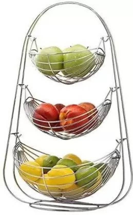 Flipkart SmartBuy 3 Tier Fruit & Vegetables Basket for Kitchen/Fruit