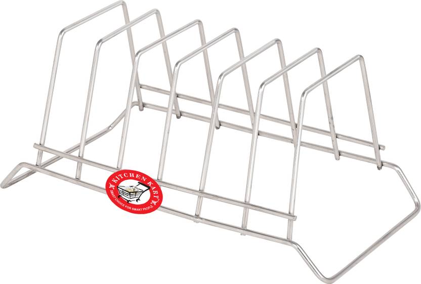 KITCHEN KART Stainless Steel Plate Stand Plate Kitchen Rack Price in