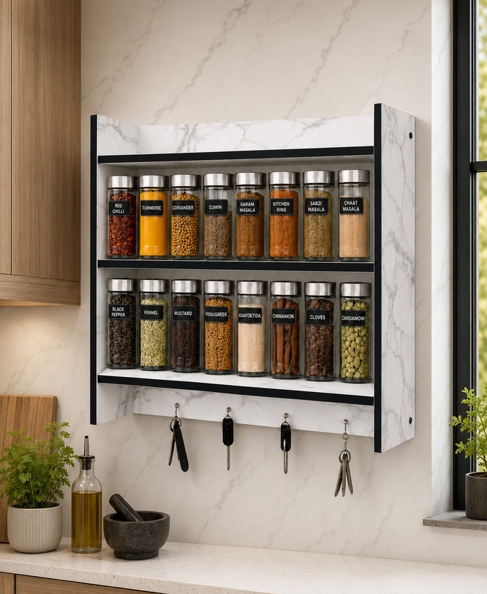 Home Makeover Group Containers Kitchen Rack Wood Modular Wall Mounted Kitchen Storage Rack