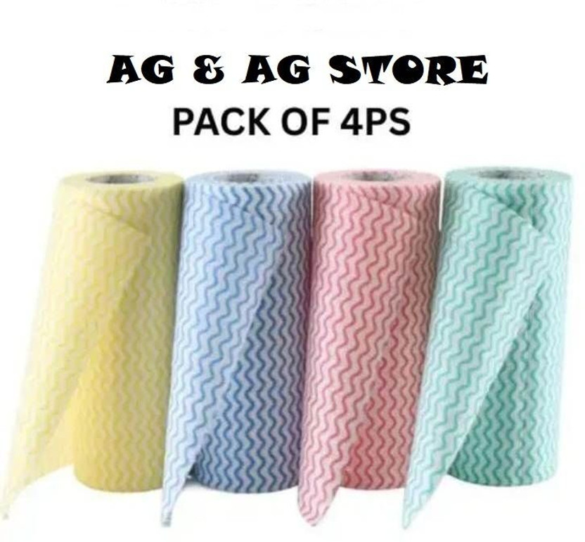 AG AG Group Multipurpose Kitchen Tissue Paper/Towel Roll Washable & Reusable(4 Ply, 320 Sheets)