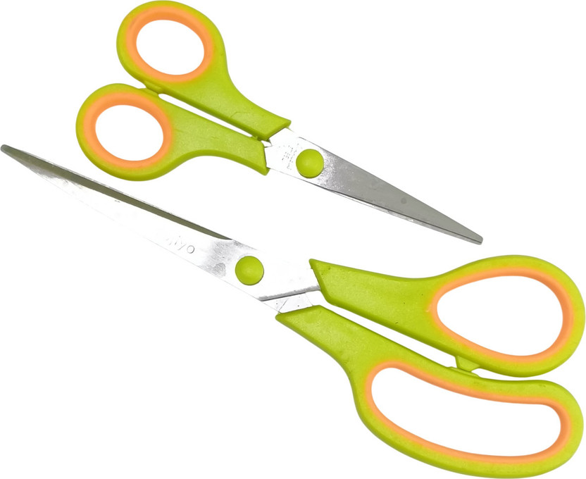 buybuddy All Purpose Scissor For Kitchen | Office | Craft | DIY |Tailoring | Hair Cutting Stainless Steel All-Purpose Scissor(Multicolor, Pack of 2)