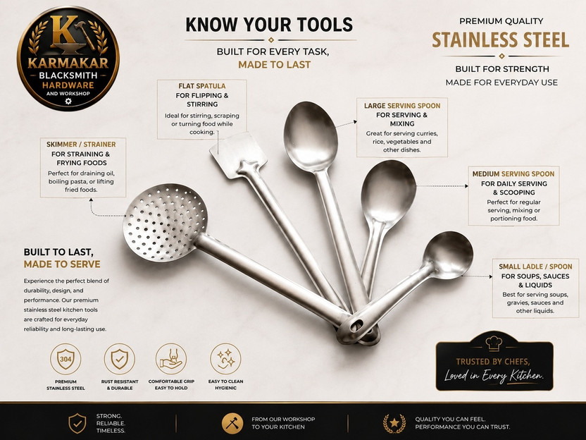 KARMAKAR KARMAKAR BLACKSMITH HARDWARE AND WORKSHOP K-set-05 Kitchen Scoop - Flipkart Deal
