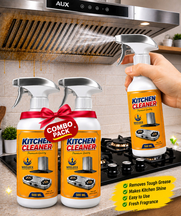 WEELEEX WEELEEX Kitchen Cleaner Easy Clean Kitchen Surface Spray | Tough Dirt Remover(1000 ml) - Flipkart Deal