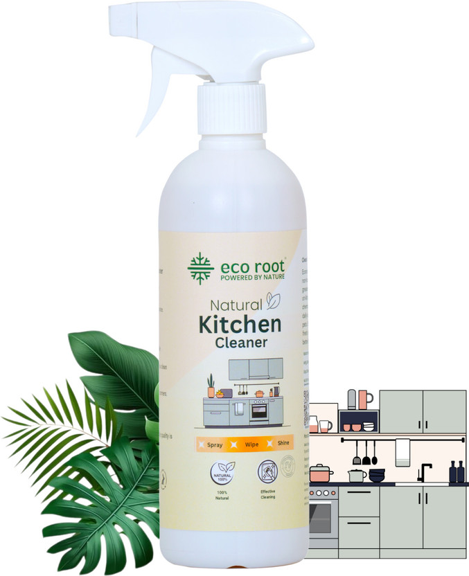 Eco Eco Root Natural Kitchen Cleaner Liquid, Surface Cleaner for Kitchen Grease & Stains Kitchen Cleaner(500 ml) - Flipkart Deal