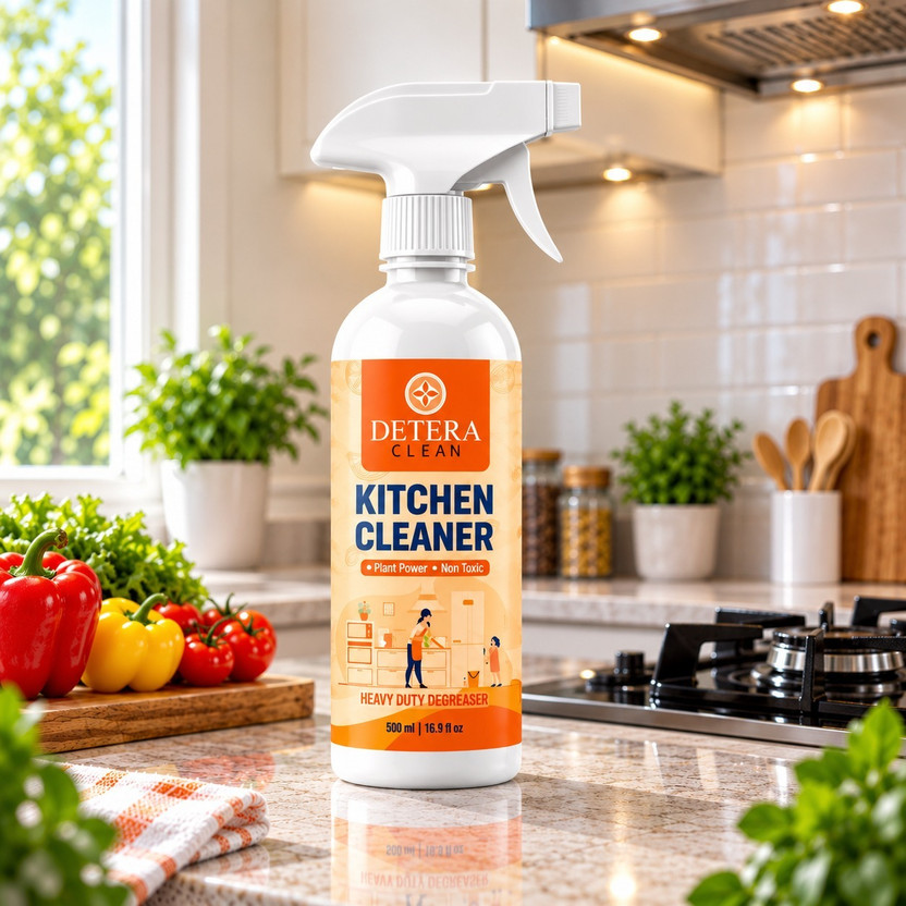 DETERA DETERA CLEAN Kitchen Cleaner Oil & Grease Stain Remover Spray Oven/Gas Stove/Chimney Cleaner Kitchen Cleaner(500 ml) - Flipkart Deal