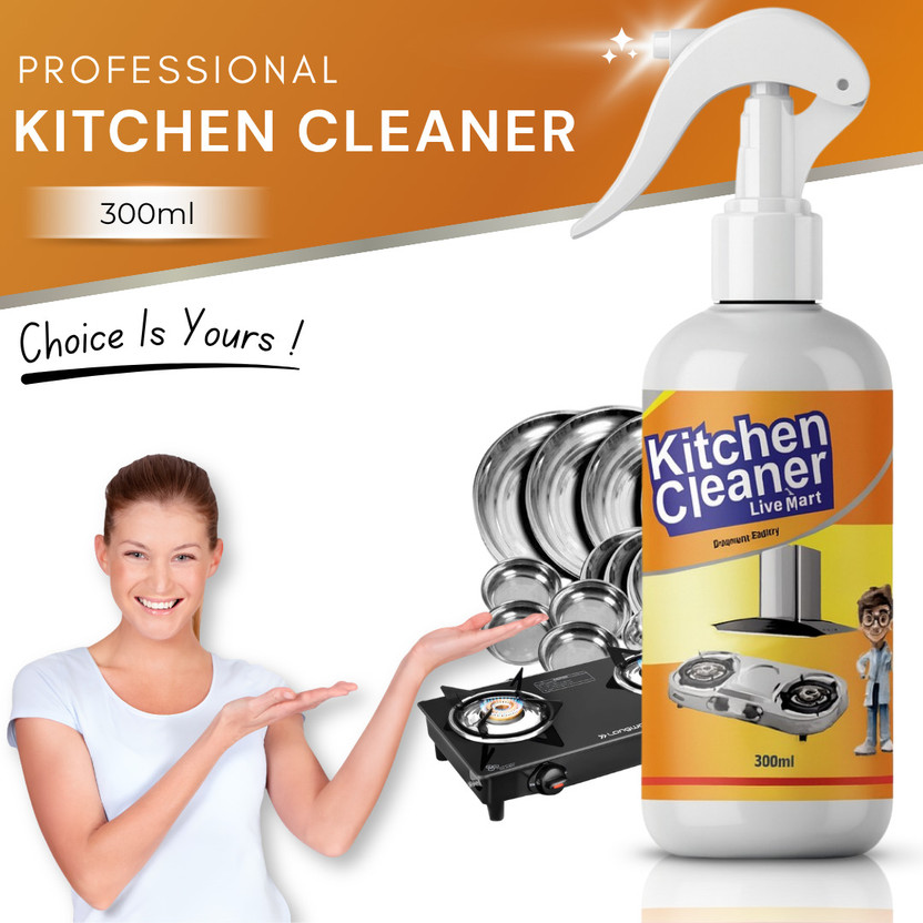 Sonavi Kitchen Cleaner Spray For Daily Use | Multi Purpose Surface Cleaning Liquid Kitchen Cleaner(300 ml)