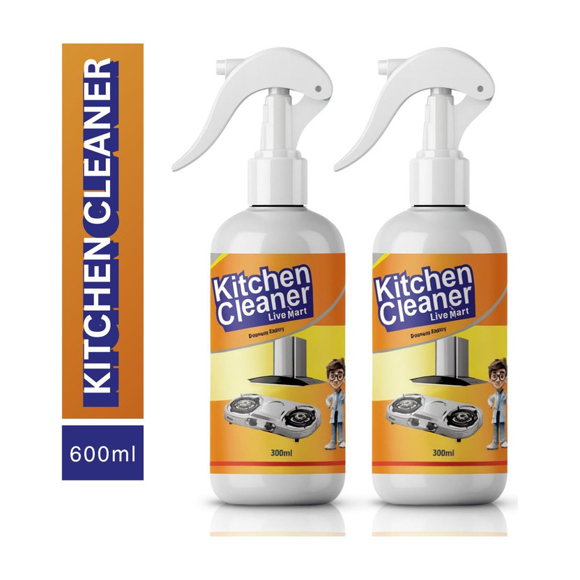 Sonavi Kitchen Cleaner Spray For Gas Stove, Chimney & Multi Surface Cleaning Kitchen Cleaner(300 ml, Pack of 2)