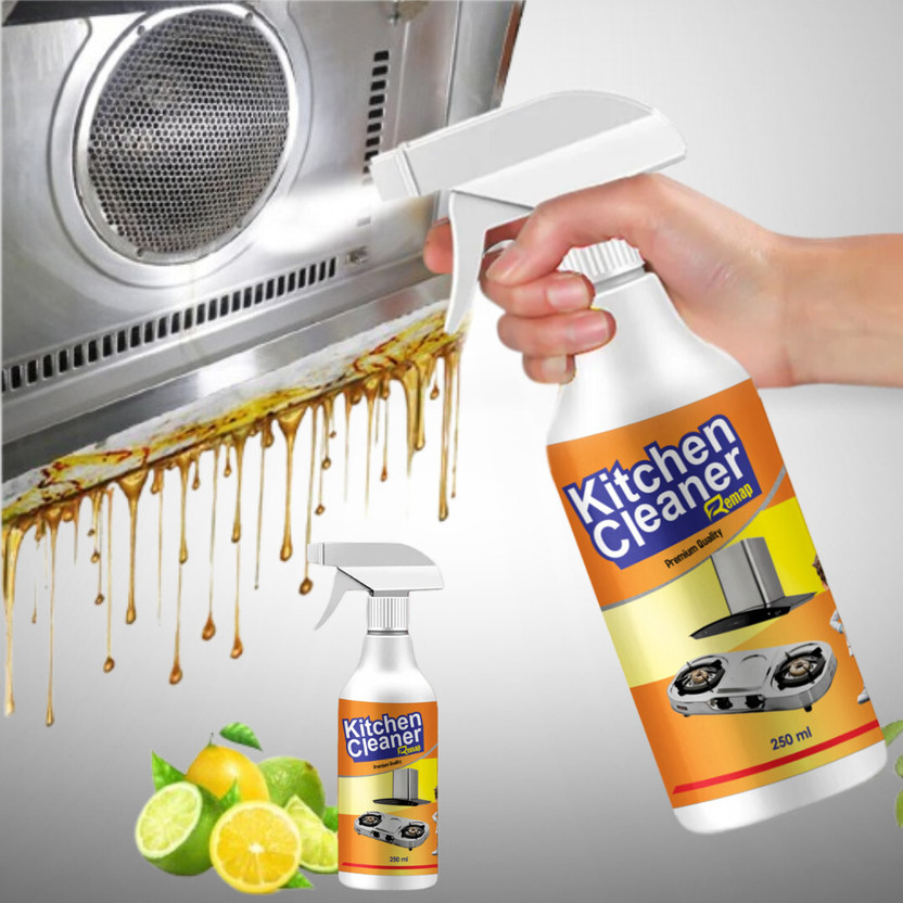 remap kitchen oil grease stain remover spray Oven/Gas stove/Chimney Kitchen Cleaner Kitchen Cleaner(250 ml)