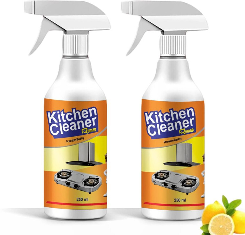 phorriet Kitchen Cleaner Spray 250 ML (Pack of 2) | Powerful Grease & Oil Stain Remover | Kitchen Cleaner(500 ml, Pack of 2)
