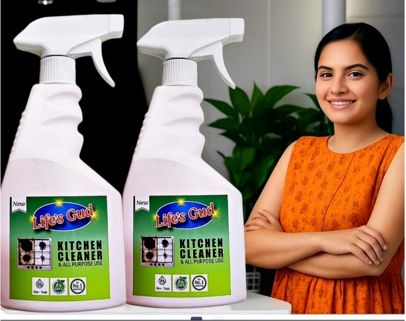 Lifesgud Lifesgud Non-Toxic Chemicals Kitchen Cleaner(500 ml, Pack of 2) - Flipkart Deal