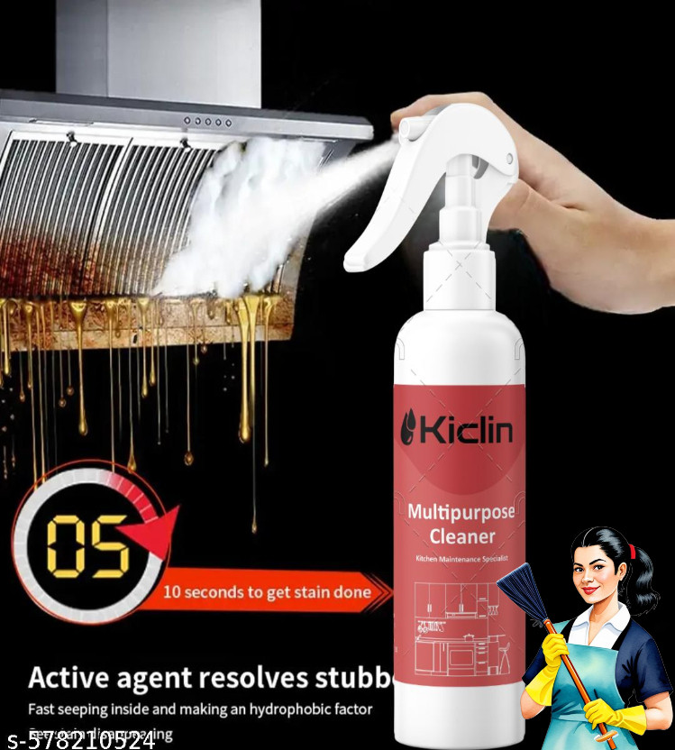 kiclin cleaner Kitchen Cleaner Spray,Lemon,Removes 100% Kitchen Grease Kitchen Cleaner Kitchen Cleaner(200 ml)