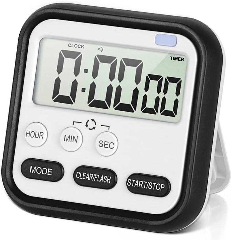 SADRUCHI Magnetic Countdown Timer with Large LCD Display & Loud Alarm (Pink) Digital Kitchen Timer