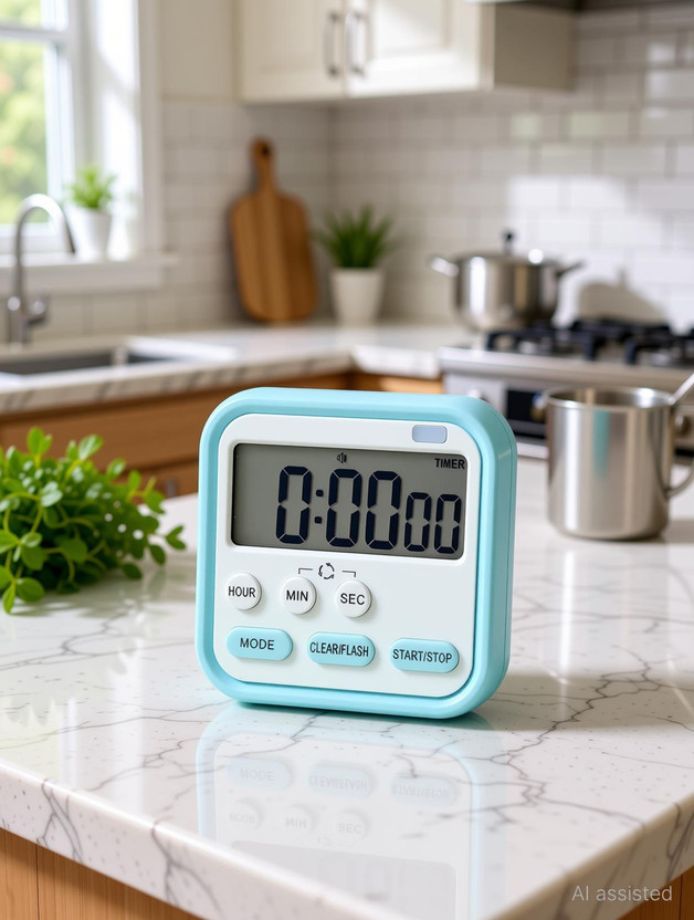 hirva creation Digital Timer with LCD Display for Kitchen, Office, & More Digital Kitchen Timer