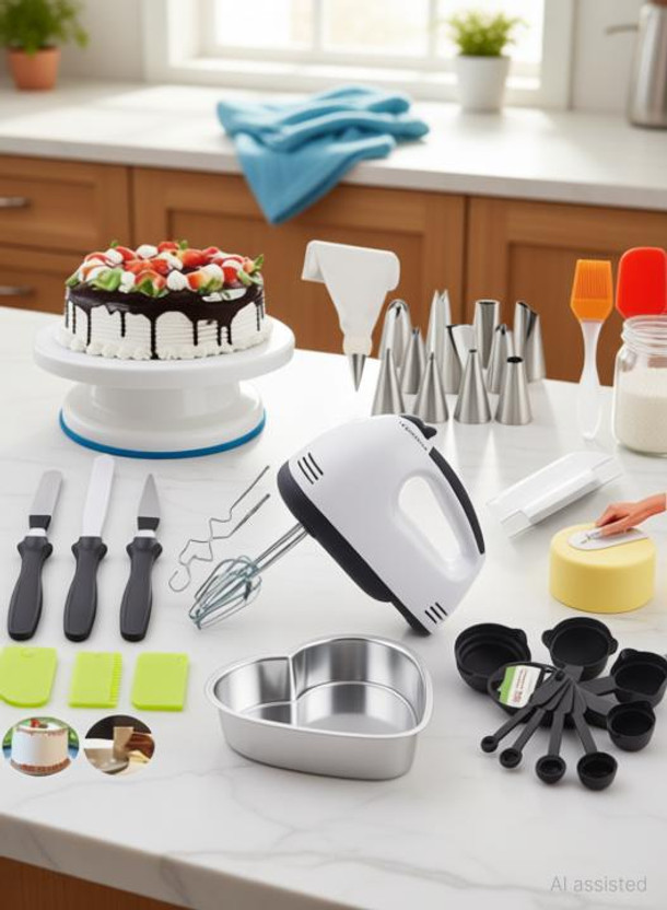 Vrukie aluminium mould Multicolor Kitchen Tool Set (Multicolor) Kitchen Tool Set(Multicolor, Baking Tools)