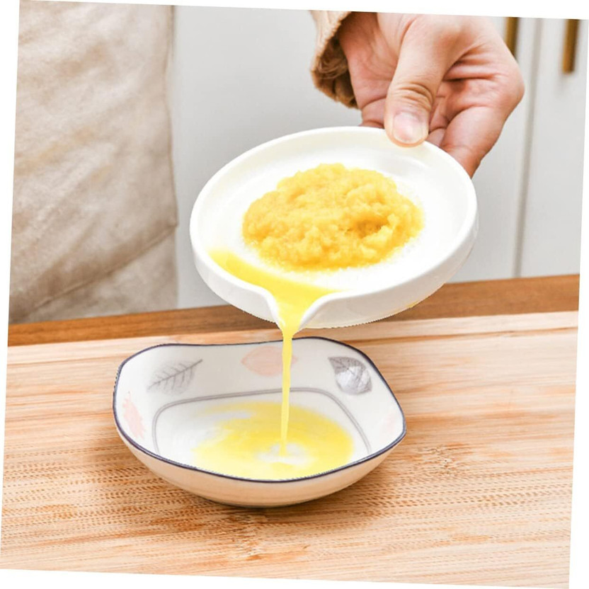 QONETIC QONETIC Ceramic Ginger Garlic Paste Grater Plate For Chutney Dips And Sauces Kitchen Tool Set(White, Masher) - Flipkart Deal