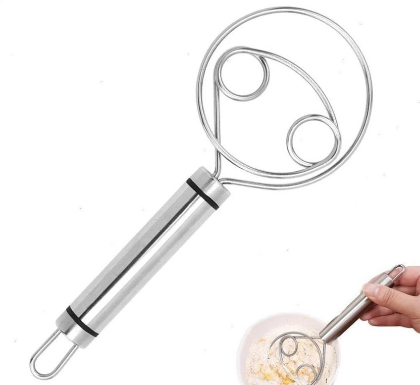 SARTHU Multipurpose Kitchen Whisk for Batter, Gravy, Sauces & Dough Mixing Kitchen Tool Set(Silver, Cutter, Baking Tools)