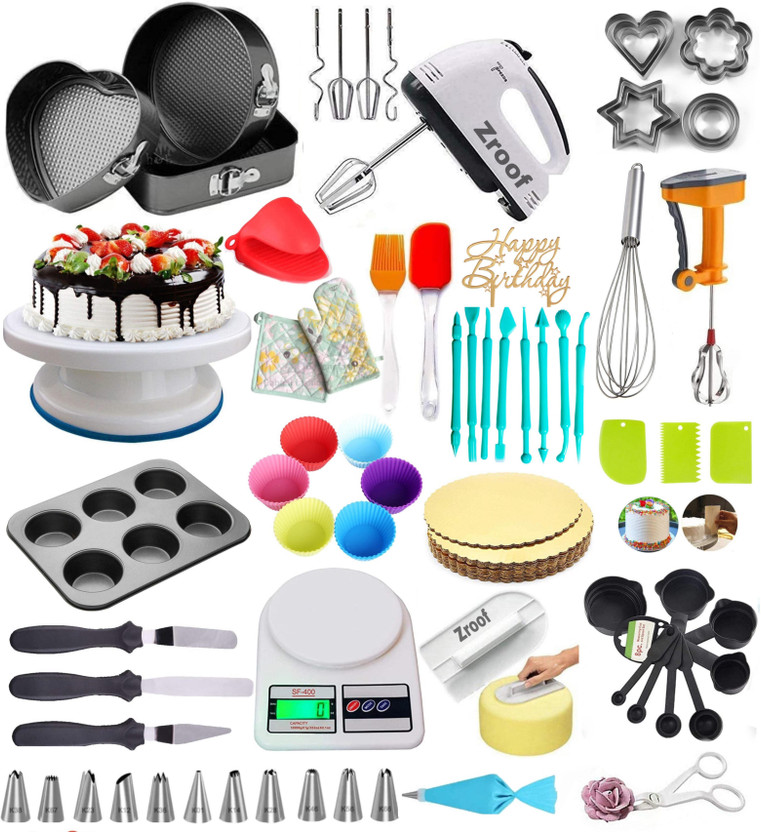 FLYBY FLYBY cake baking assecories full SET combo pack Kitchen Tool Set(Multicolor, Baking Tools, Brush)
