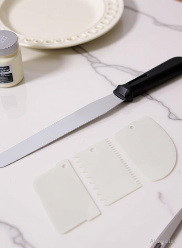 noble noble foods 3 scrappers for Cake Decoration and Designing and 1 Spatula for Icing Smoothing Kitchen Tool Set Kitchen Tool Set(Baking Tools, Spatula) - Flipkart Deal
