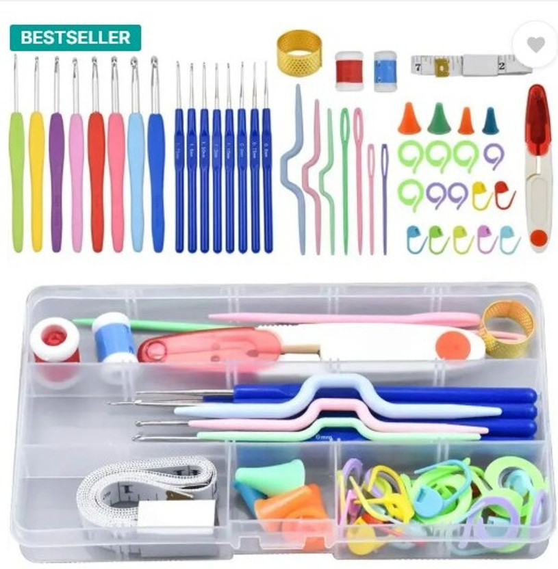J & F Crochet Needle set Knitting Pin 52 Pcs Knitting Pin(Pack of 16)