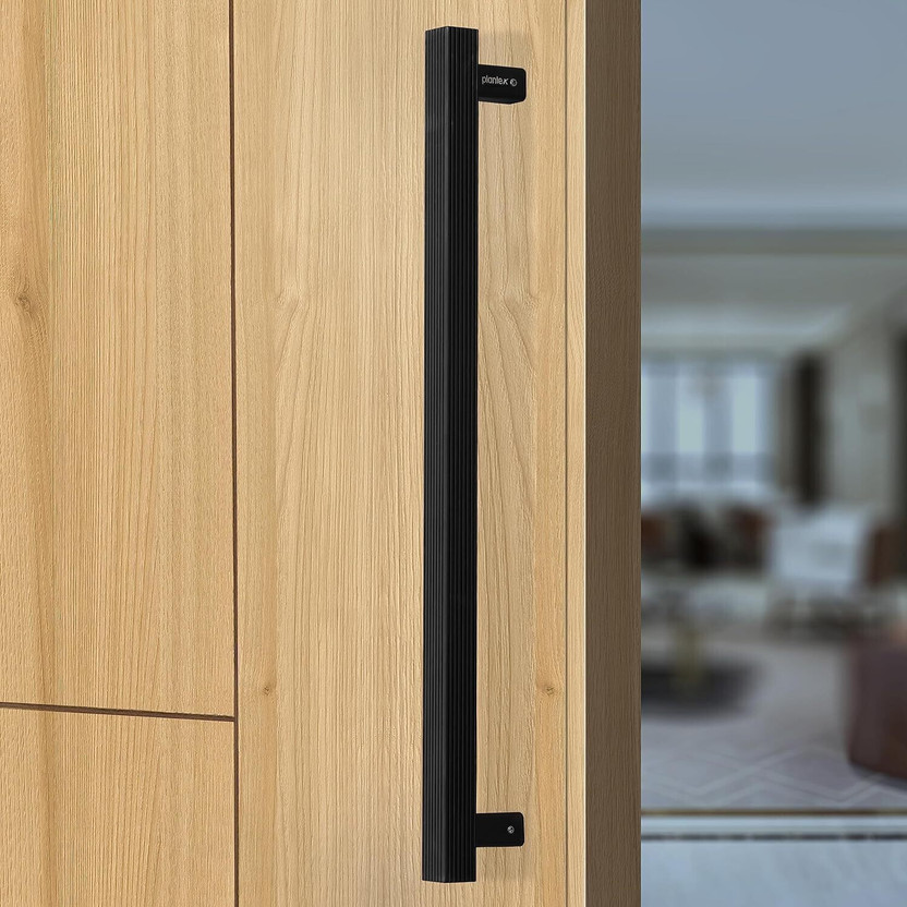 Plantex 18 inch Main Door Handle/Door & Home Decor/Door Pull-Push Handle (APS-236) Aluminium Door Handle(Black Pack of 1)