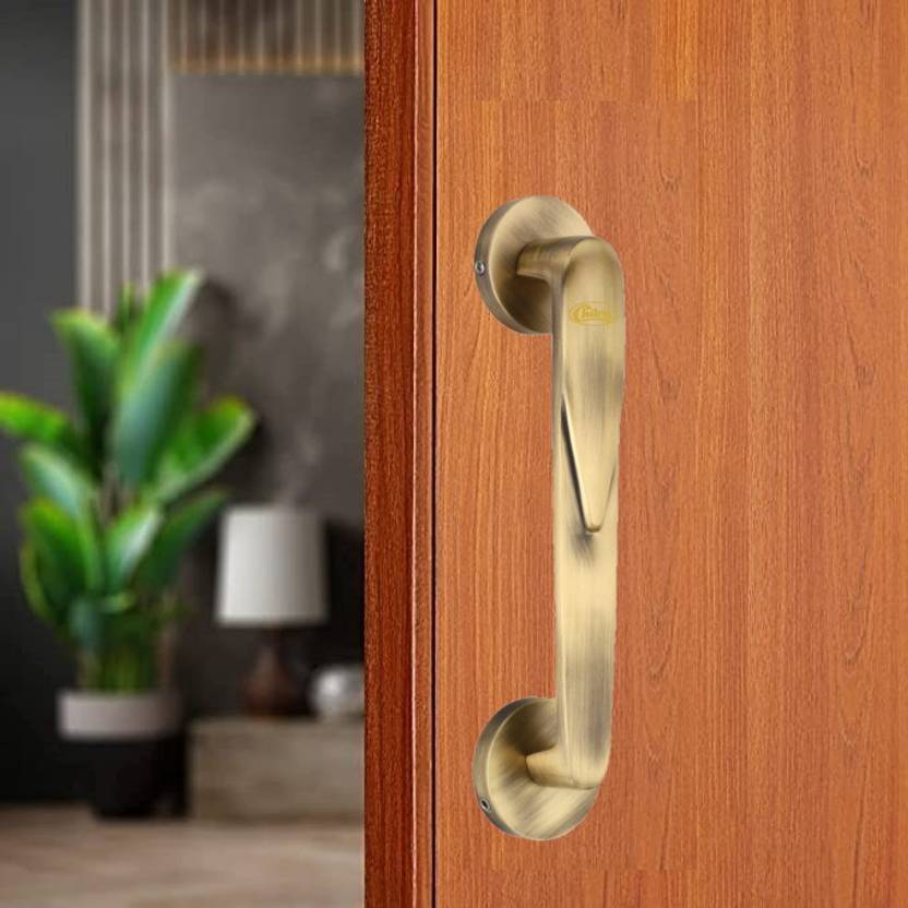 Chitra Antique Brass Matt Finish 8 Inch Tisco Series Brass Door Handle