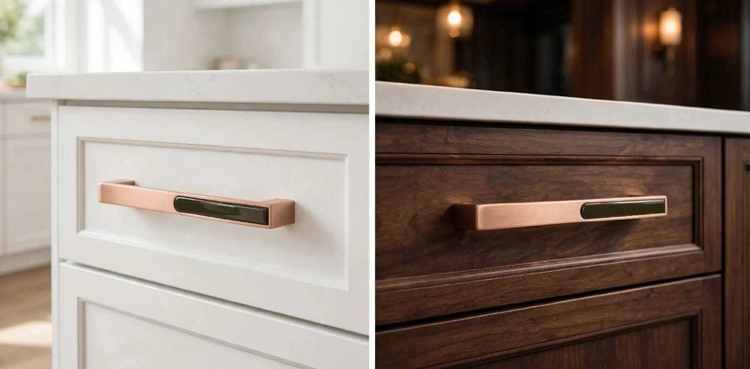 Hardware Hardware art 4"- ROSEGOLD LUXURY CABINET HANDLE IDEAL FOR BEDROOM (CONTEMPORARY , MODERN ) Zinc Cabinet/Drawer Handle(Copper Pack of 4) - Flipkart Deal