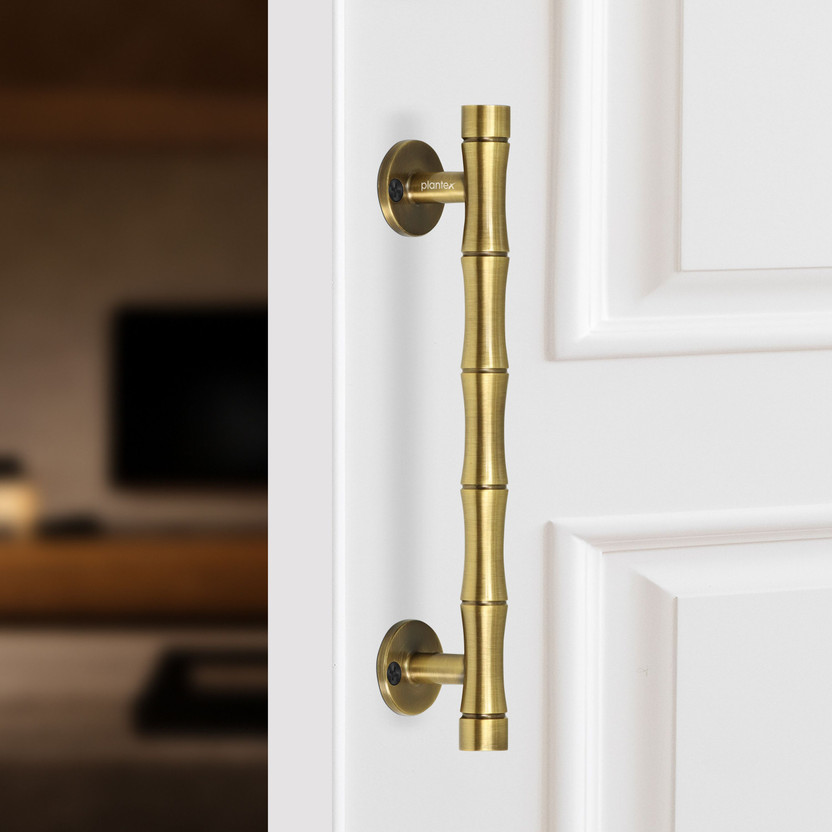 Plantex Main Door Handle/8 Inch Pull-Push Handle/Door Handle - Pack of 1 (Brass Antique) Stainless Steel Door Handle(Copper Pack of 1)