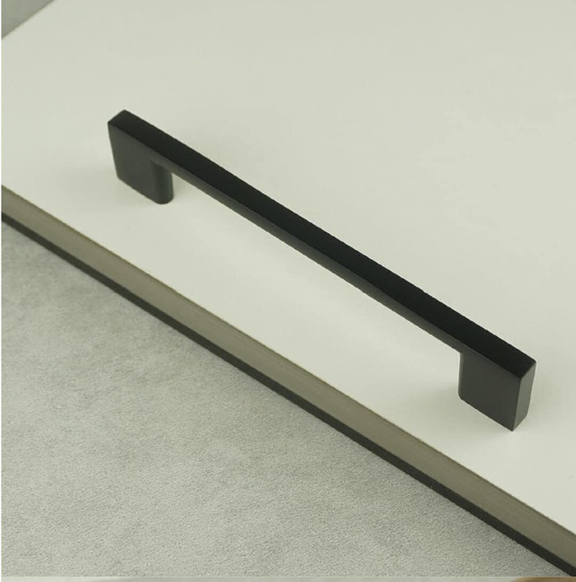 GS GS Gujarat Matt Black Kitchen Cabinet Handles Drawer Handle Door Pulls 10 Inches Pck of 6 Stainless Steel Cabinet/Drawer Handle(Black Pack of 4) - Flipkart Deal