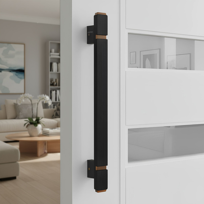Plantex Plantex Door Handle/Main Door Handle/12 Inch Pull-Push Handle - Pack of 1 Aluminium Door Handle(Black, Brown Pack of 1) - Flipkart Deal