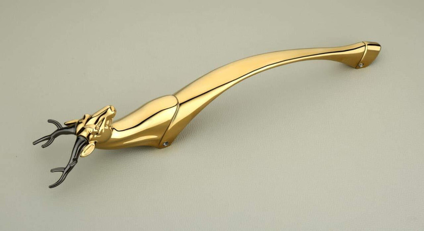 Bzcarts Aluminium Door Handle(Gold Pack of 1)