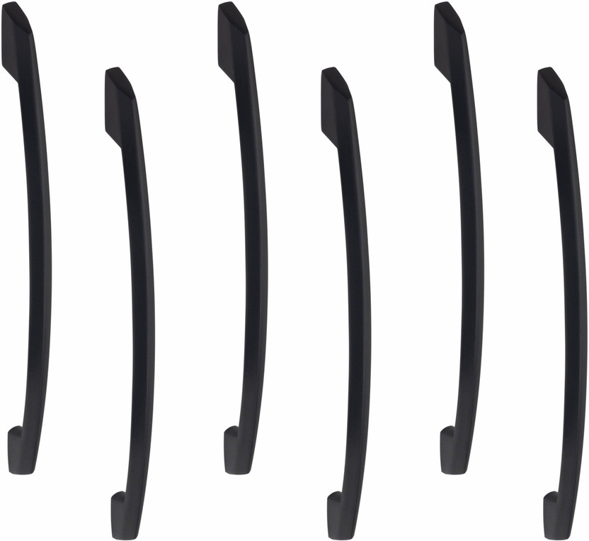 ATOM CH-545-6 inches Wardrobe Push Bar Black Matt Finish Zinc Cabinet/Drawer Handle(Black Pack of 2)