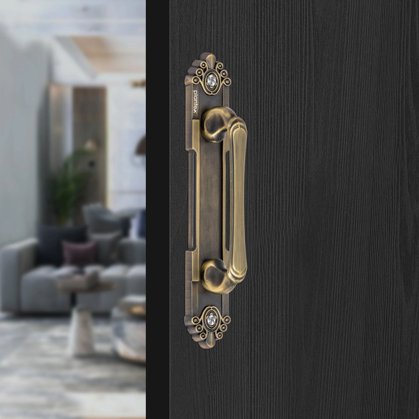 Plantex Plantex Cabinet 8 inch Wardrobe Door Handle/Pull-Push/Sliding Handle Brass Antique (294) Zinc Door Handle(Gold Pack of 1) - Flipkart Deal