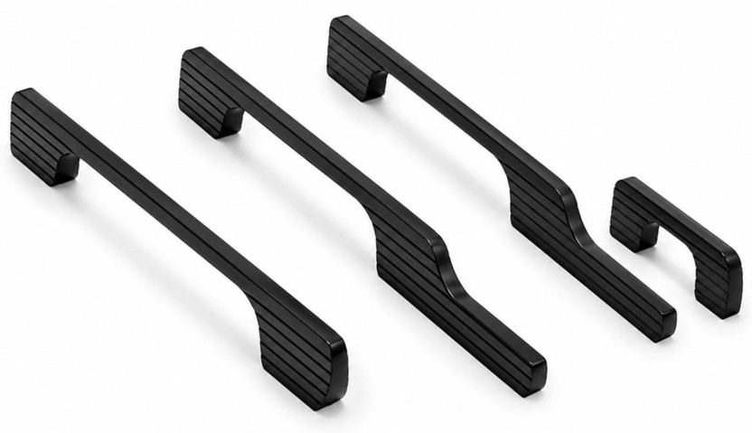 4Cube hardware 18IN Zinc Cabinet/Drawer Handle(Black Pack of 1)