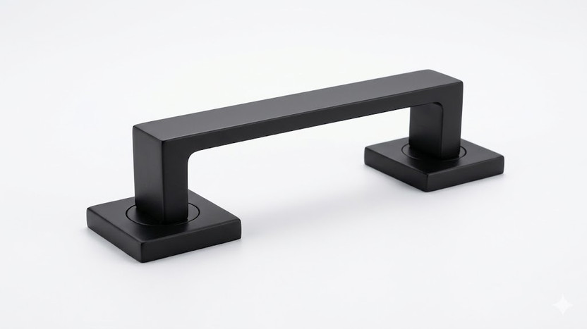 Lavista Door, Window, Cabinet, Drawer Handle 10 Inches Stainless Steel Door Handle(Black Pack of 1)