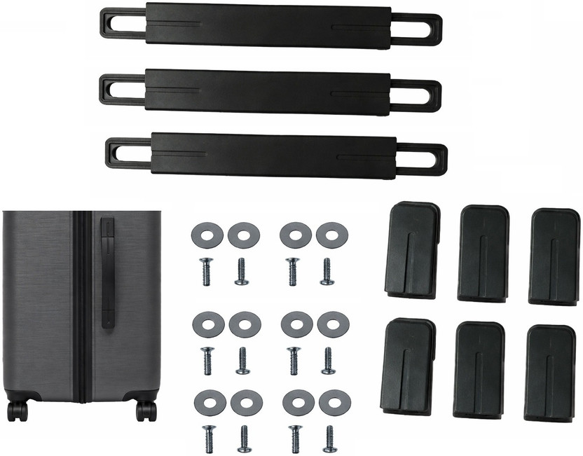 smartcarry Repair Replacement Luggage Pull Handle for Suitcase (Black 3 PC) Plastic Cabinet/Drawer Handle(Black Pack of 3)