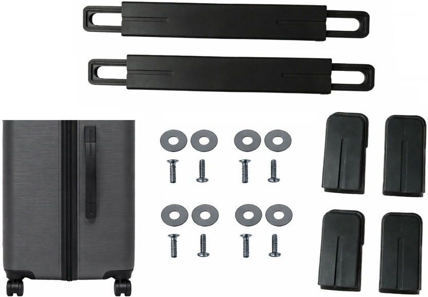 smartcarry Repair Replacement Luggage Pull Handle for Suitcase (Black 2 PC) Plastic Cabinet/Drawer Handle(Black Pack of 2)