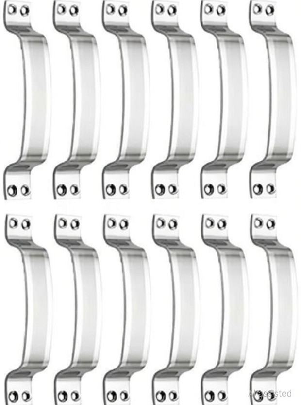 KURIC KURIC Stainless Steel for Home & Kitchen Door/Cabinet/Window Handles - D Curve -4 Inch Stainless Steel Door Handle(Silver Pack of 4) - Flipkart Deal