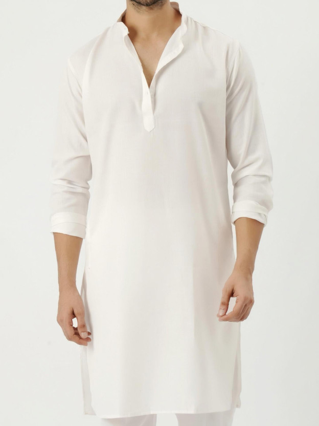 Desivibes Desivibes Men Solid Straight Kurta(White) - Flipkart Deal