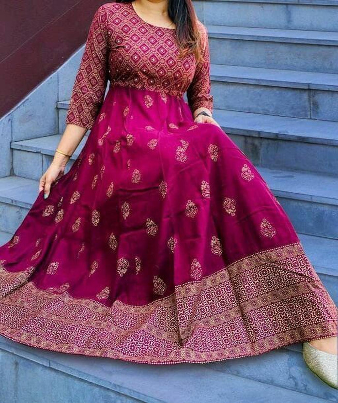 Update 82+ flipkart long frock kurtis - POPPY