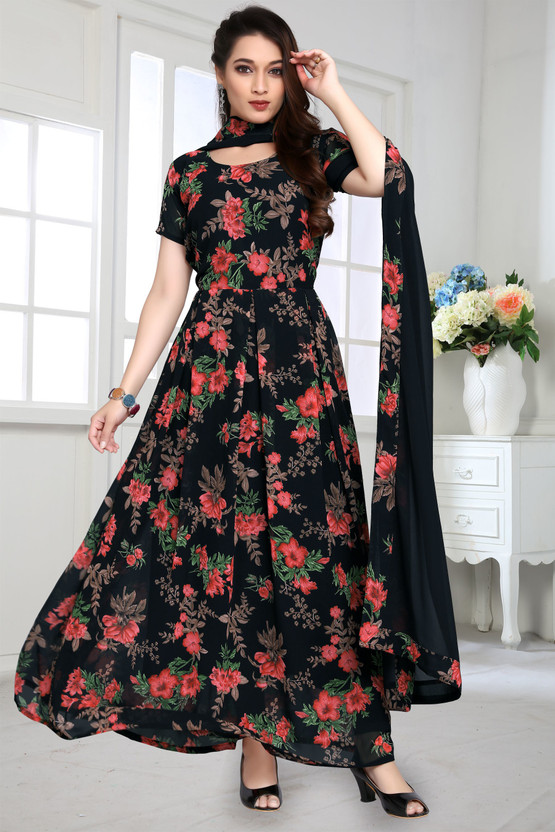 simple long gown design