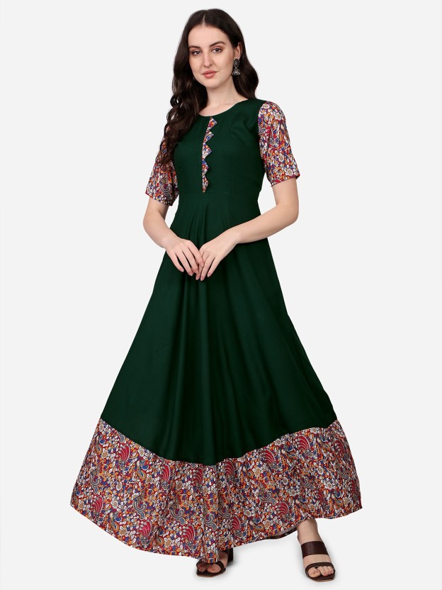 Types of the Floral and wedding and parties Kurti long Length