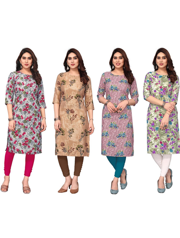 KETAKI FASHION Women Printed Straight Kurta(Multicolor)