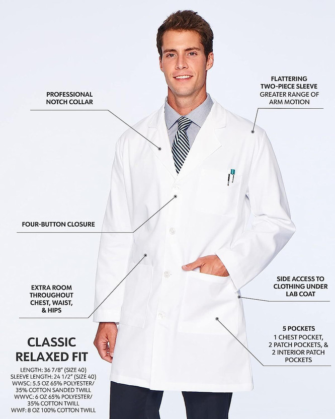 BHARAT PHARMA Lab Coat(Poly Cotton)