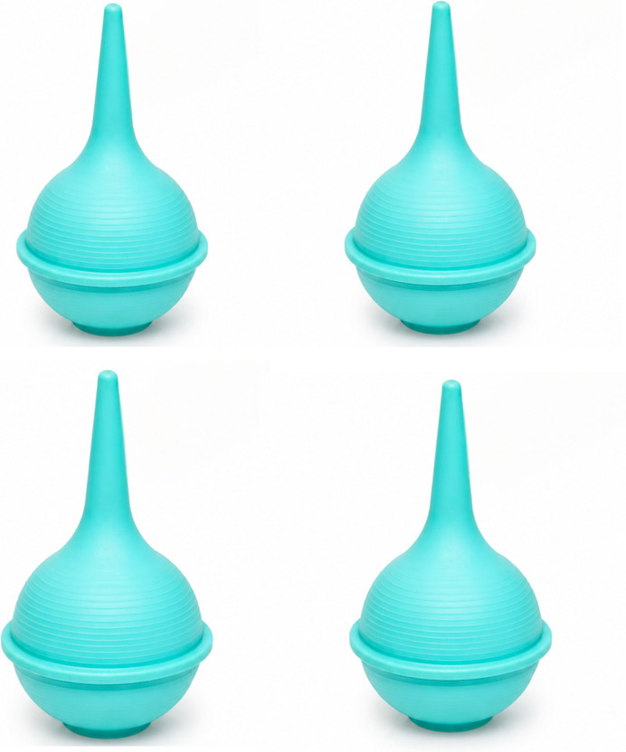 Bos Medicare Surgical Ulcer Bulb Syringe|Enema Bulb for Medical Use|Premium Quality Rubber|multicolour Laboratory Dropper Bottle(Polyester 60 ml Pack of4)